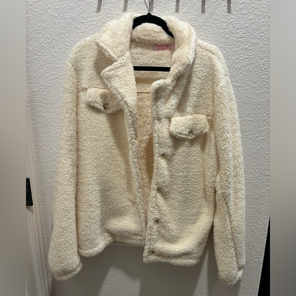 Pink Lily XL Cream Sherpa - Picture 3 of 4